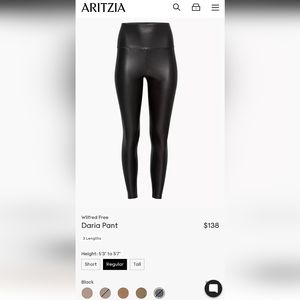NWOT Wilfred Daria Pant Aritzia